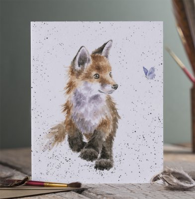 Carte de souhait renard