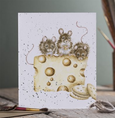 Carte de souhait souris