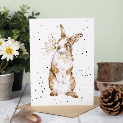 Carte de souhait lapin