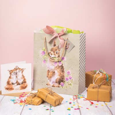 Gros sac cadeau lapin