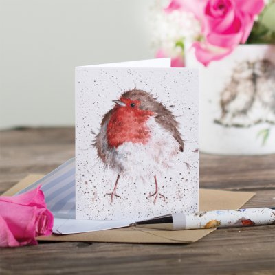 Jolly robin gift enclosure card