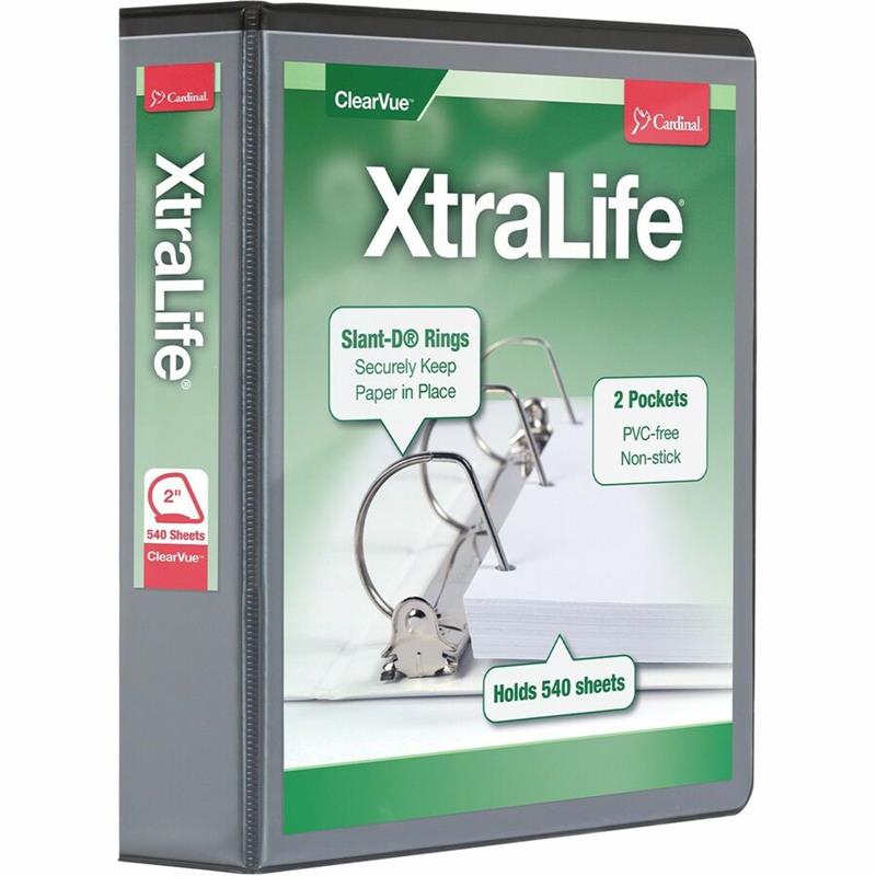 Image XtraLife® ClearVue® Locking Slant-D® Binders