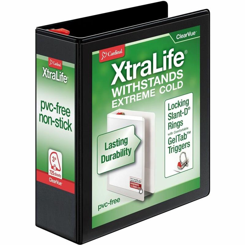 Image XtraLife® ClearVue® Locking Slant-D® Binders