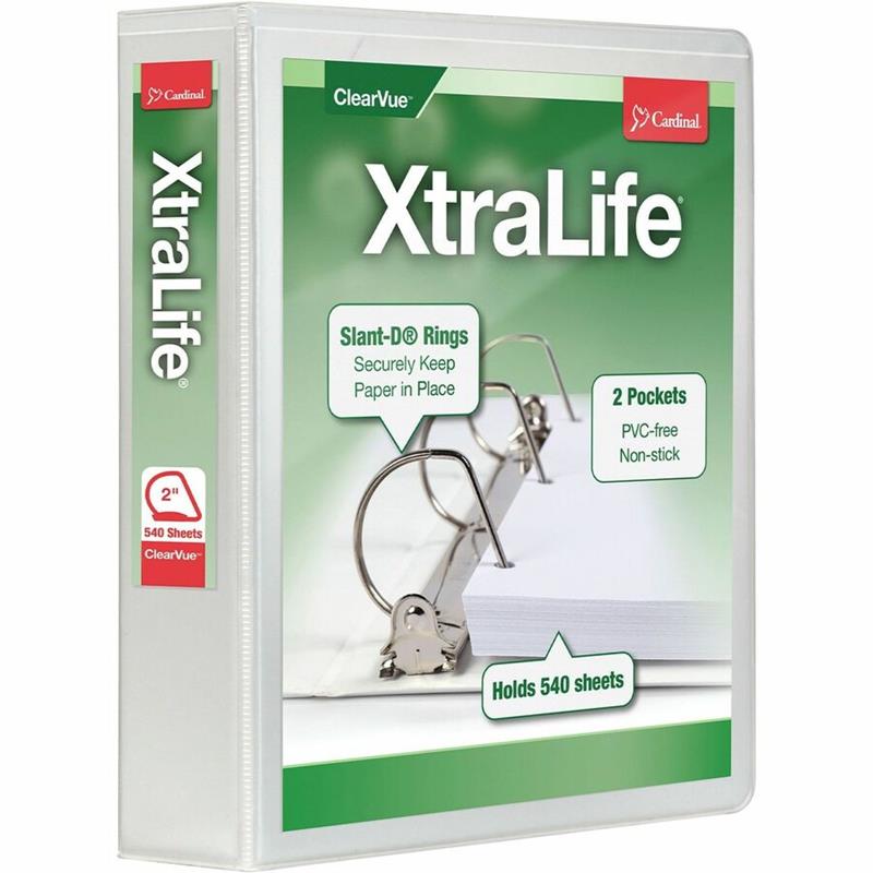 Image XtraLife® ClearVue® Locking Slant-D® Binders