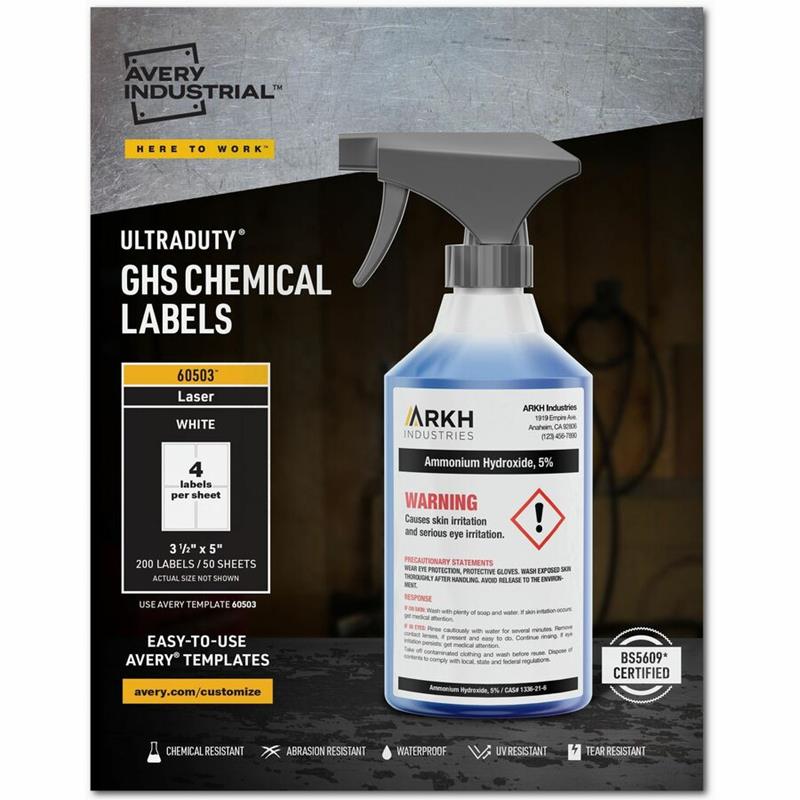 Image UltraDuty™ GHS Chemical Labels
