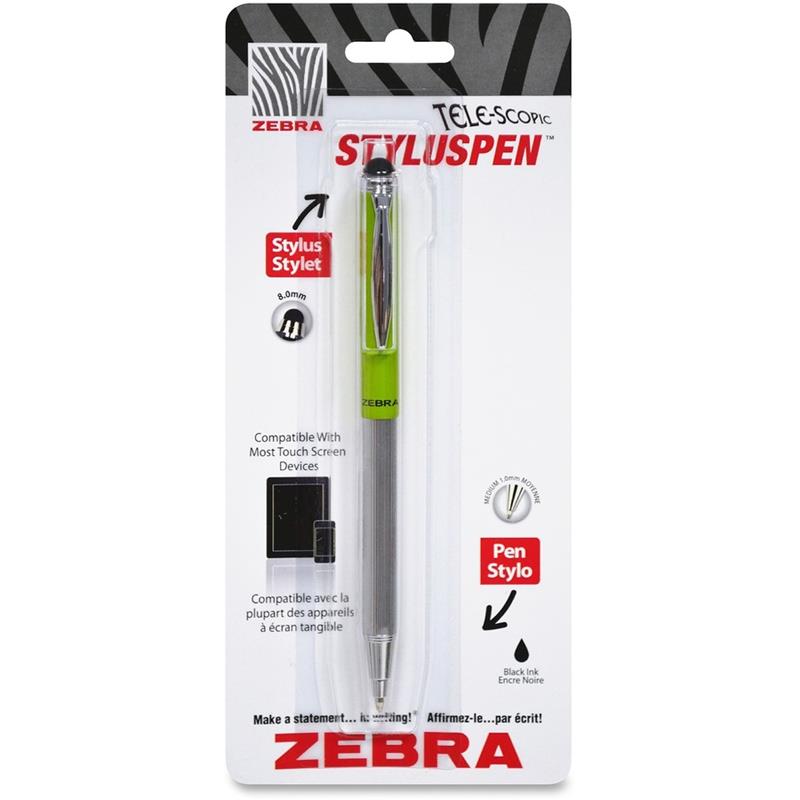 Image STYLUS PEN 2-IN-1 TELESC 0.7MM GRN