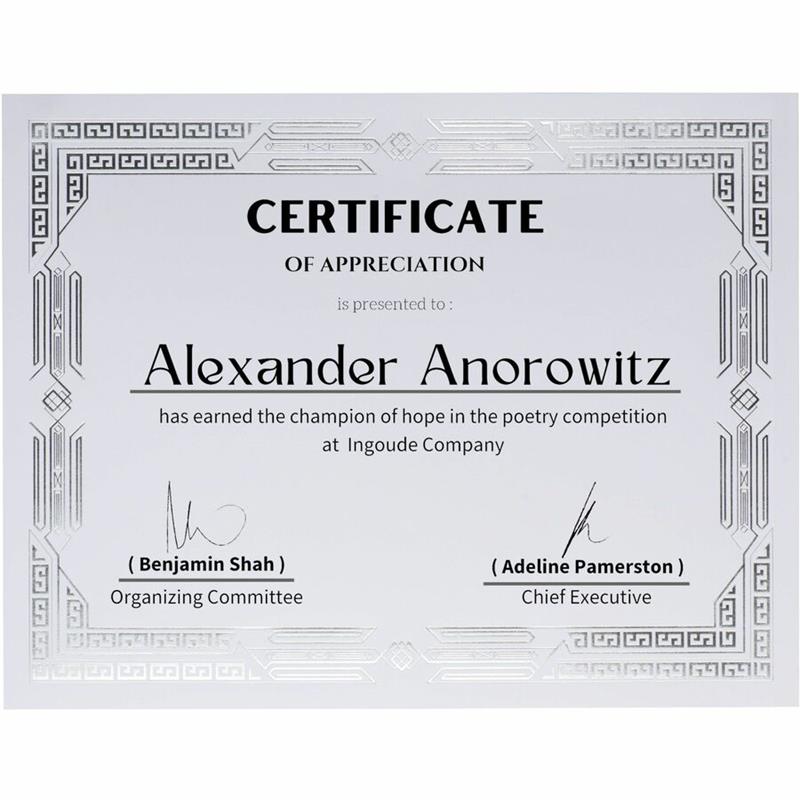 Image BOND SILV.JAZZ LET.CERTIF. (15)