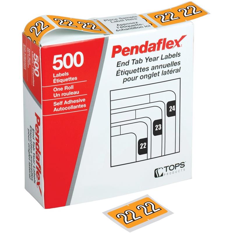 Image End Tab Year Filing Labels