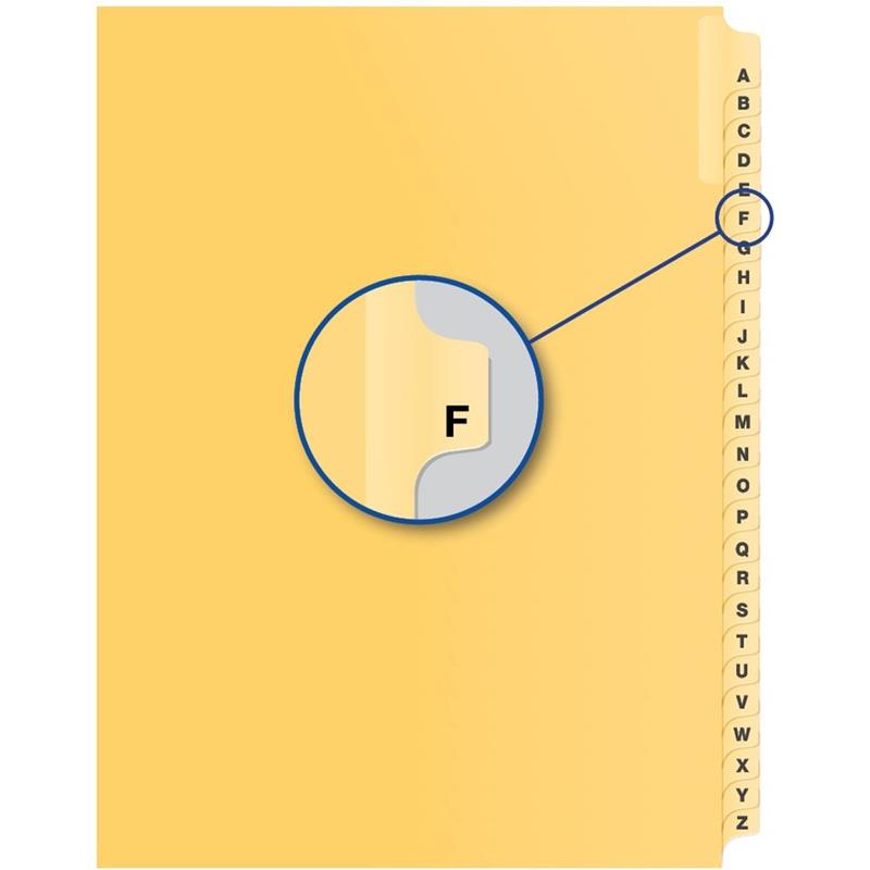 Image Alphabetical Litigation Index Dividers