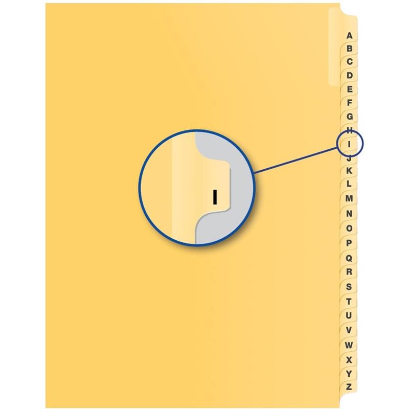 Image Alphabetical Litigation Index Dividers