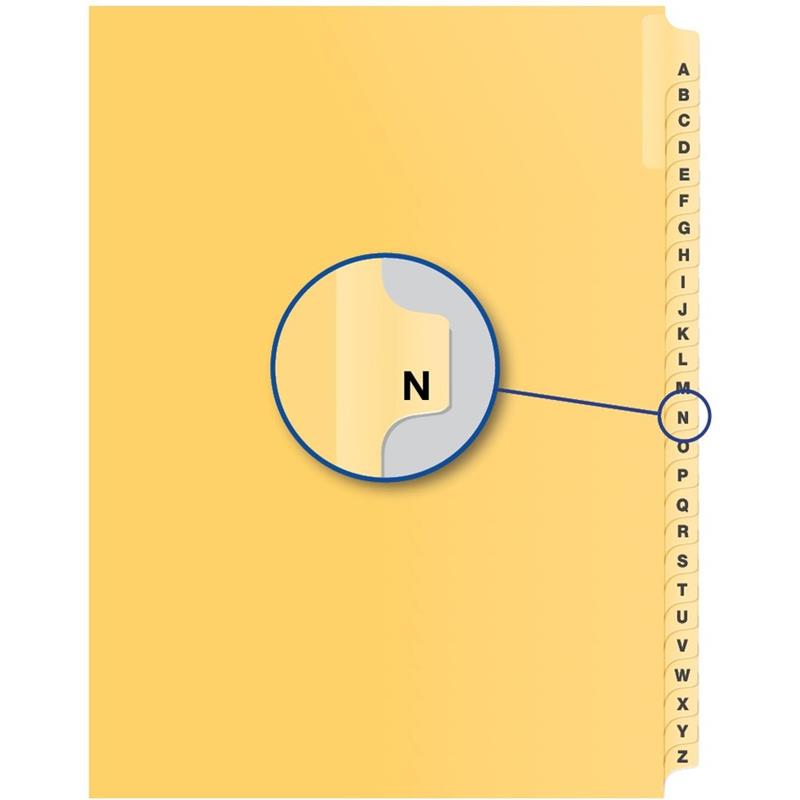 Image Alphabetical Litigation Index Dividers
