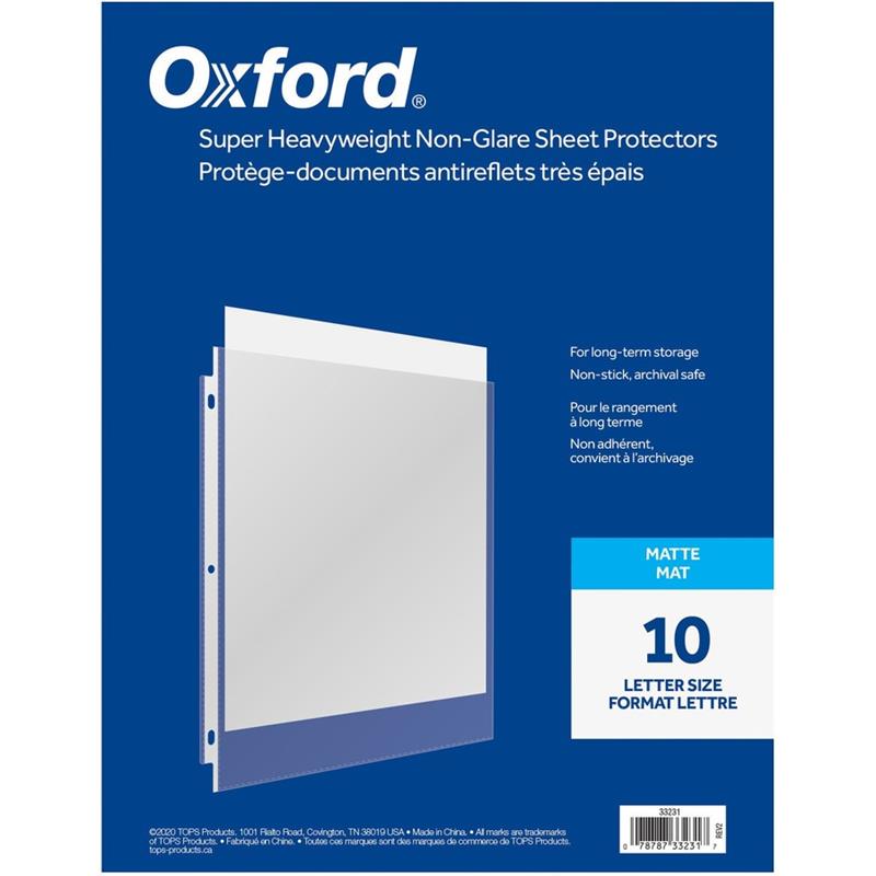 Image Super Heavyweight Non-Glare Sheet Protectors
